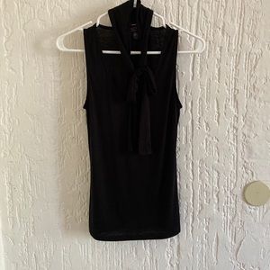 Polly & Esther Black Sleeveless Blouse Size Small